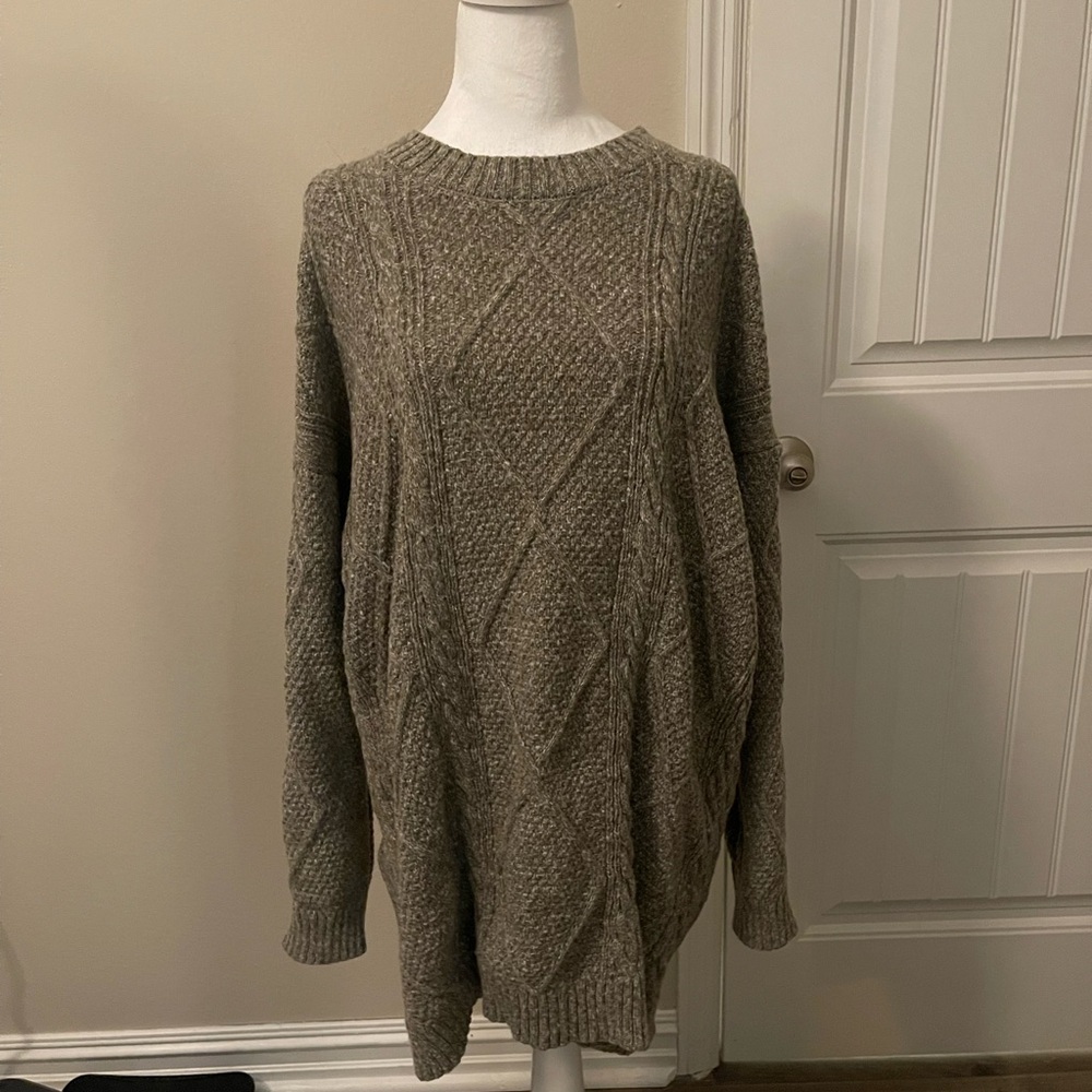 Sweater Dress Olive Green